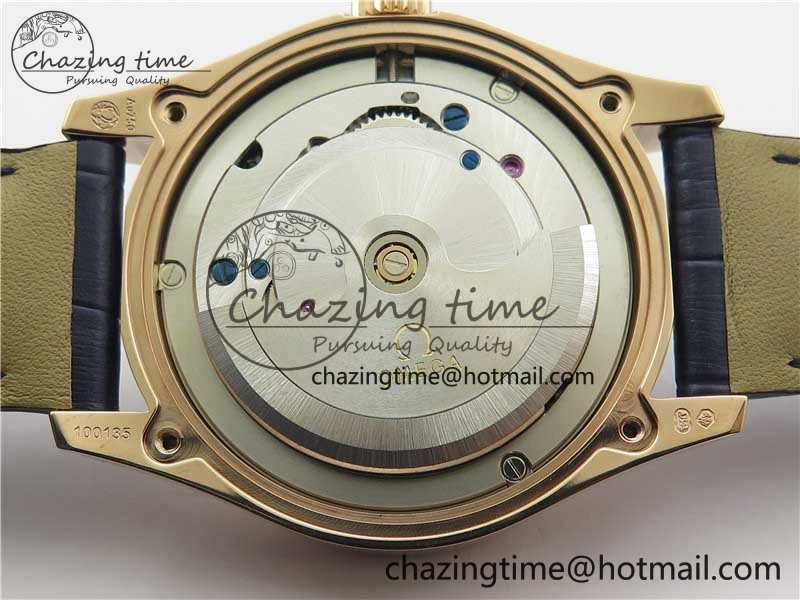 De Ville Tourbillon RG MIF Best Edition Blue Dial on Blue Leather Strap