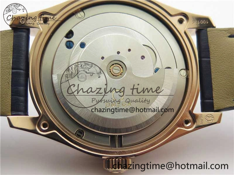 De Ville Tourbillon RG MIF Best Edition Blue Dial on Blue Leather Strap