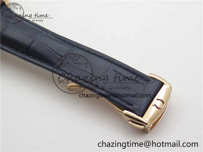 De Ville Tourbillon RG MIF Best Edition Blue Dial on Blue Leather Strap