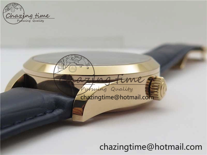 De Ville Tourbillon RG MIF Best Edition Blue Dial on Blue Leather Strap