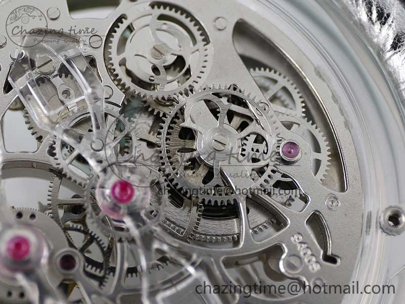 Debuts Quasar Tourbillon Transparent Case RMF Best Edition on Black Leather Strap
