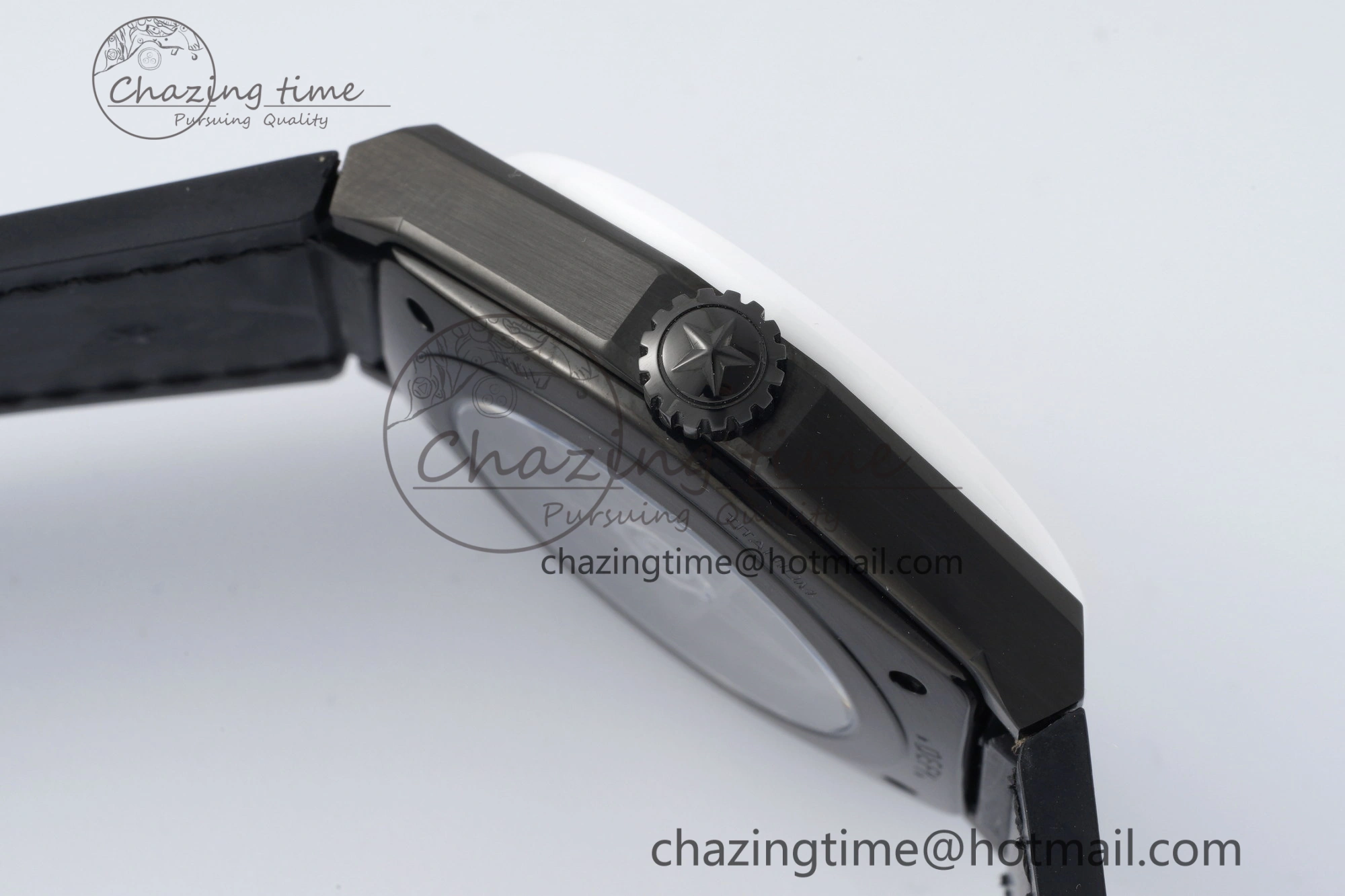 Defy Classic LF 1:1 Best Edition Skeleton Black Dial White Bezel on White Gummy Strap A2892