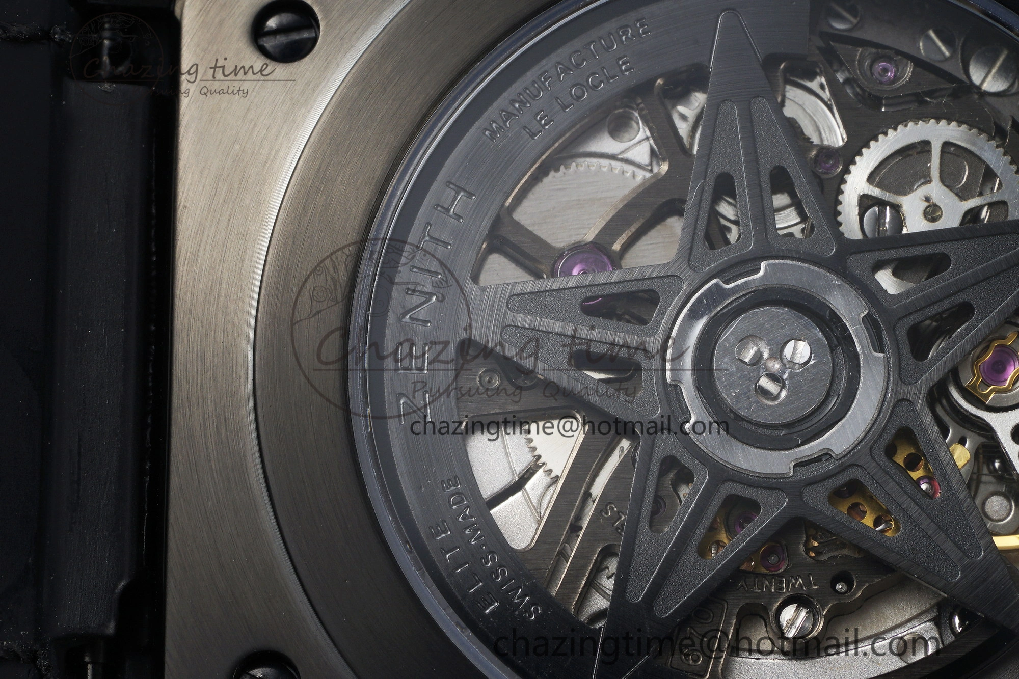 Defy Classic LF 1:1 Best Edition Skeleton Black Dial White Bezel on White Gummy Strap A2892
