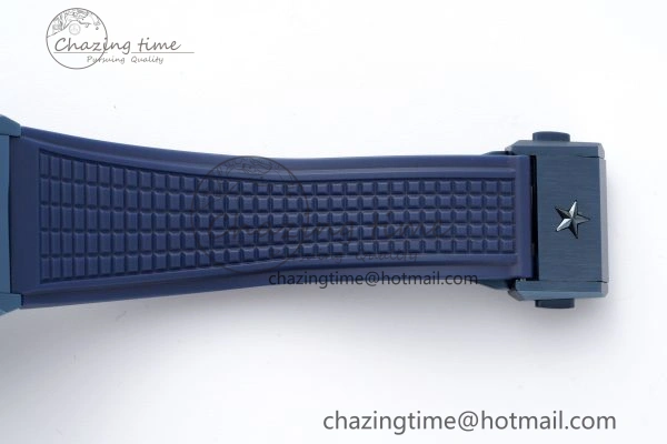 Defy Classic LF 1:1 Best Edition Skeleton Blue Dial Blue Bezel on Blue Rubber Strap A2892