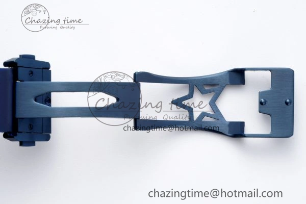 Defy Classic LF 1:1 Best Edition Skeleton Blue Dial Blue Bezel on Blue Rubber Strap A2892