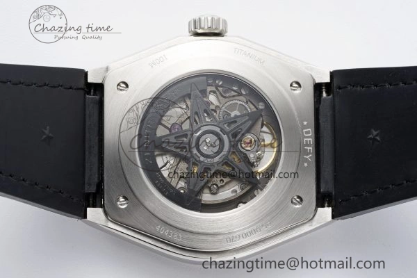 Defy Classic LF 1:1 Best Edition Skeleton Blue Dial on Blue Gummy Strap A2892