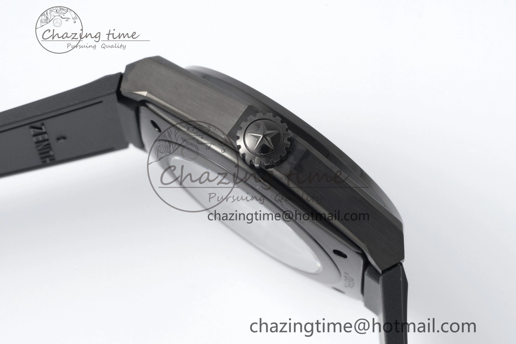 Defy Classic LF 1:1 Best Edition Skeleton Gray Dial Black Bezel on Black Rubber Strap A2892