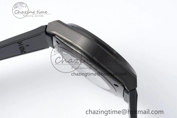 Defy Classic LF 1:1 Best Edition Skeleton Gray Dial Black Bezel on Black Rubber Strap A2892