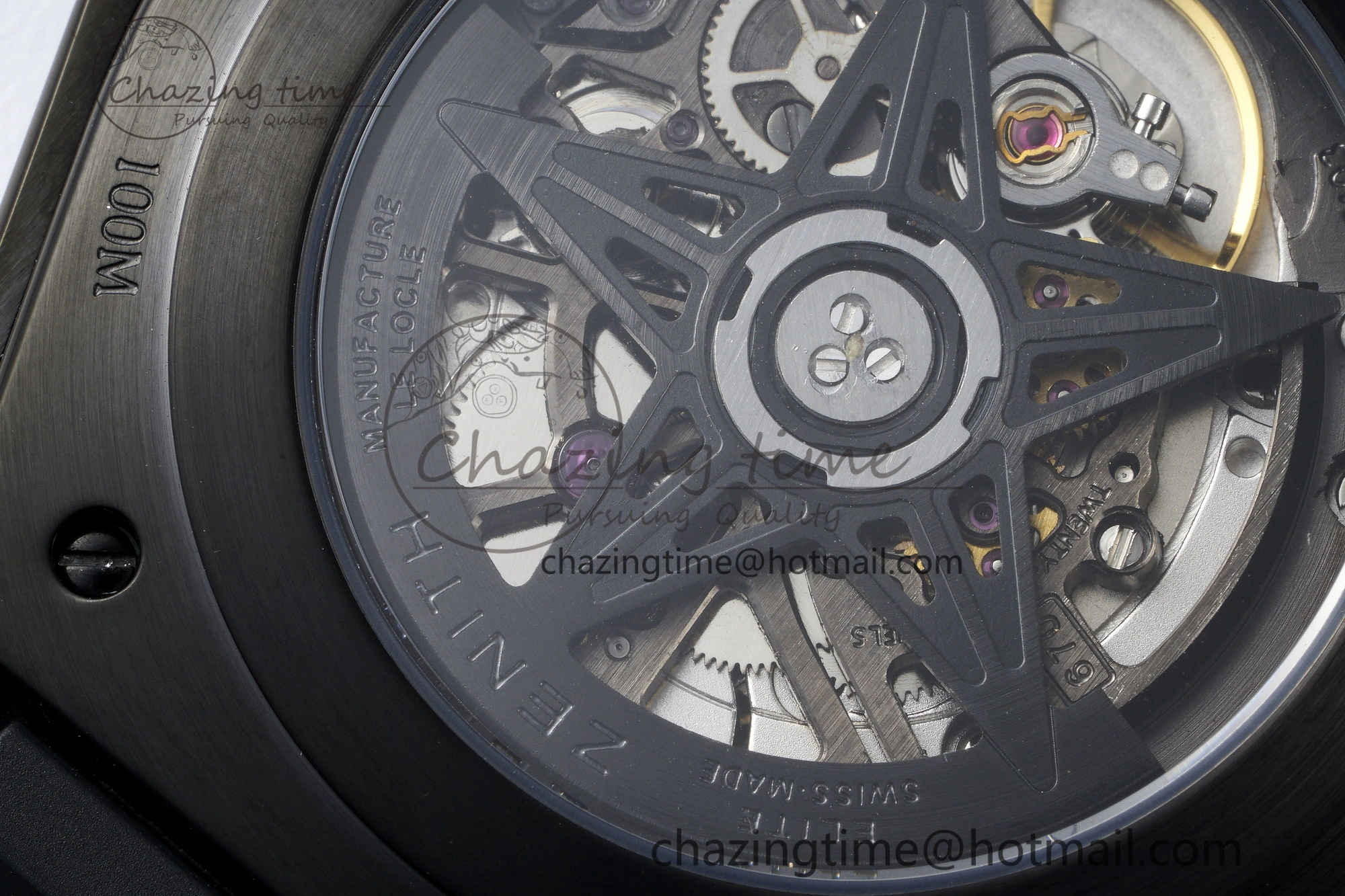 Defy Classic LF 1:1 Best Edition Skeleton Gray Dial Black Bezel on Black Rubber Strap A2892