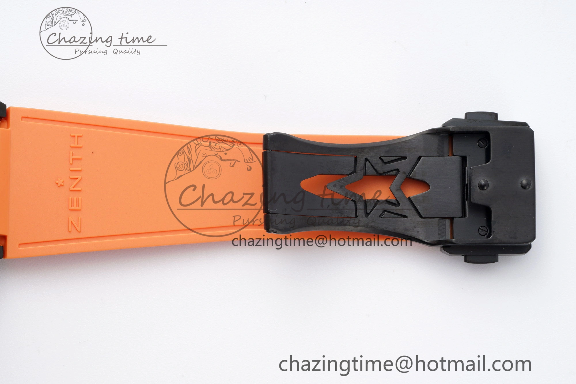 Defy Classic LF 1:1 Best Edition Skeleton Orange Dial Black Bezel on Orange Rubber Strap A2892