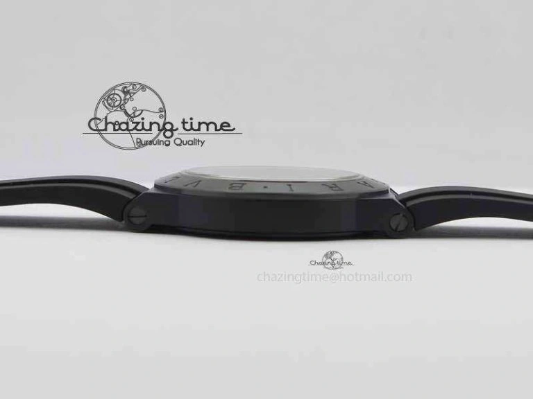 Diagono Magnesium PVD GF 1:1 Blue Textured Dial On Black Rubber Strap MIYOTA 9015