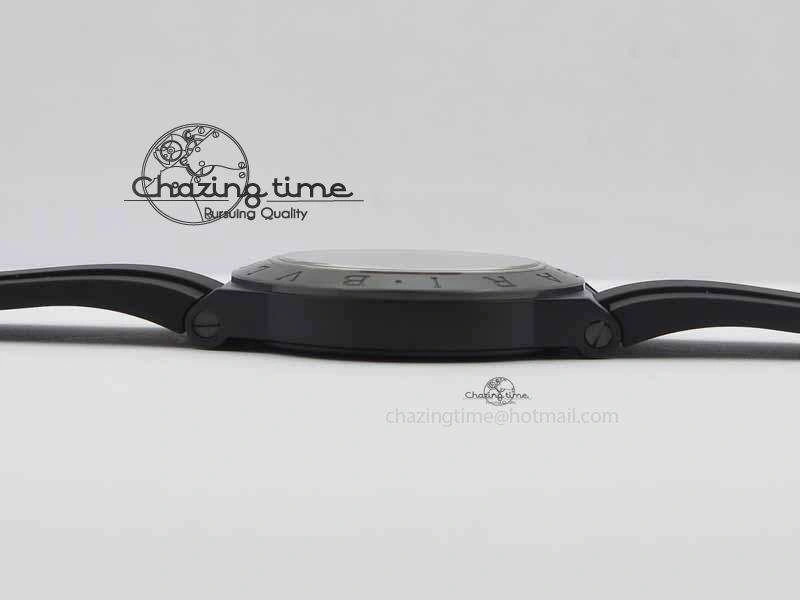 Diagono Magnesium PVD GF 1:1 Blue Textured Dial On Black Rubber Strap MIYOTA 9015