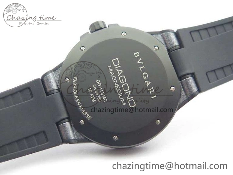 Diagono Magnesium PVD GF 1:1 Gray Textured Dial On Black Rubber Strap MIYOTA 9015 V2