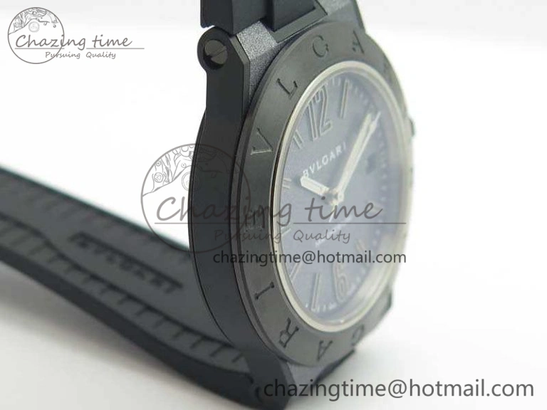 Diagono Magnesium PVD GF 1:1 Gray Textured Dial On Black Rubber Strap MIYOTA 9015 V2
