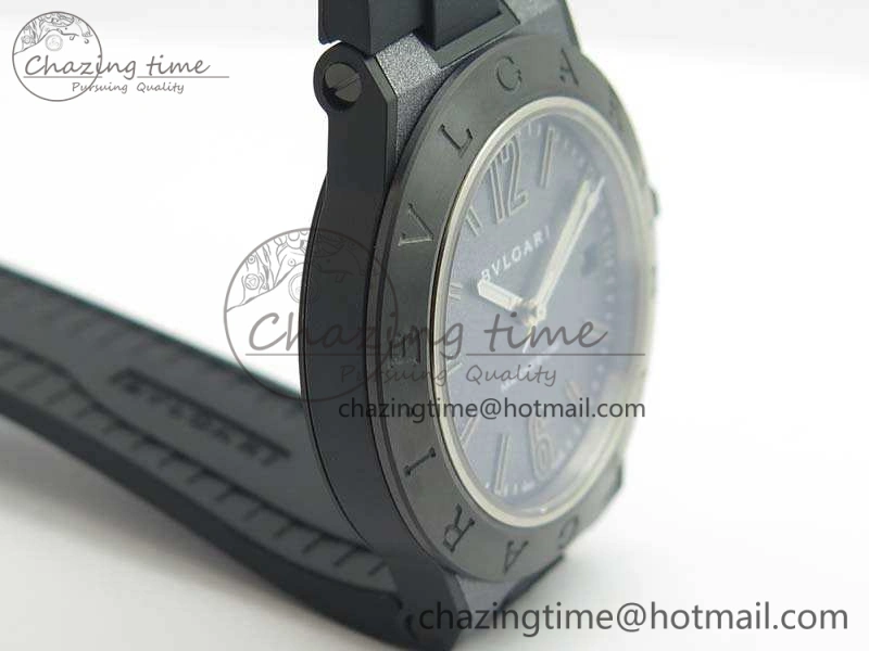 Diagono Magnesium PVD GF 1:1 Gray Textured Dial On Black Rubber Strap MIYOTA 9015 V2