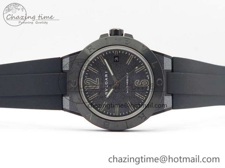 Diagono Magnesium PVD GF 1:1 Gray Textured Dial On Black Rubber Strap MIYOTA 9015 V2
