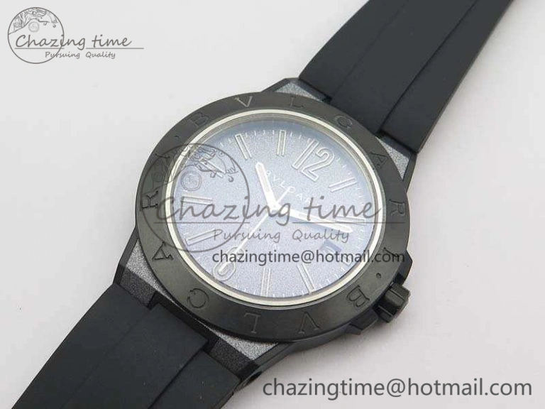 Diagono Magnesium PVD GF 1:1 Gray Textured Dial On Black Rubber Strap MIYOTA 9015 V2