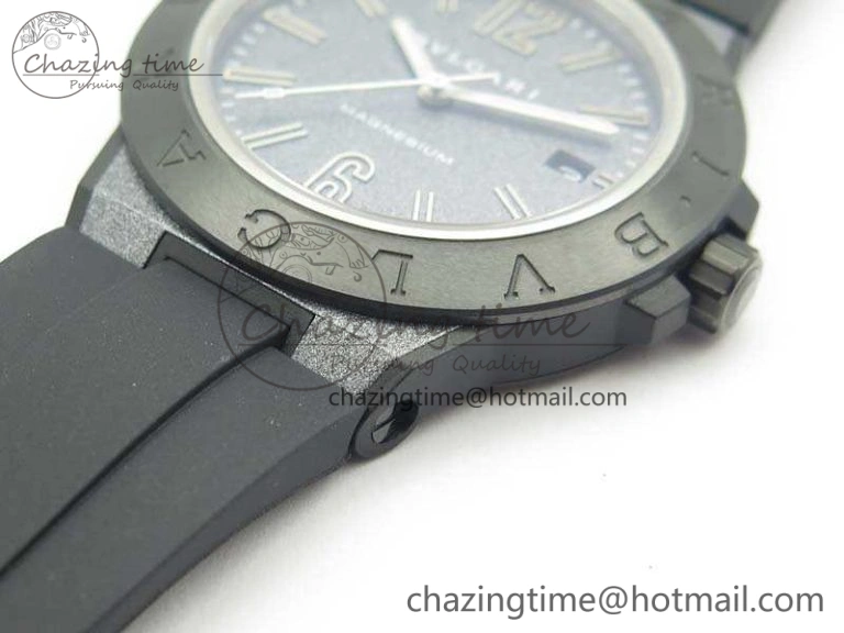 Diagono Magnesium PVD GF 1:1 Gray Textured Dial On Black Rubber Strap MIYOTA 9015 V2