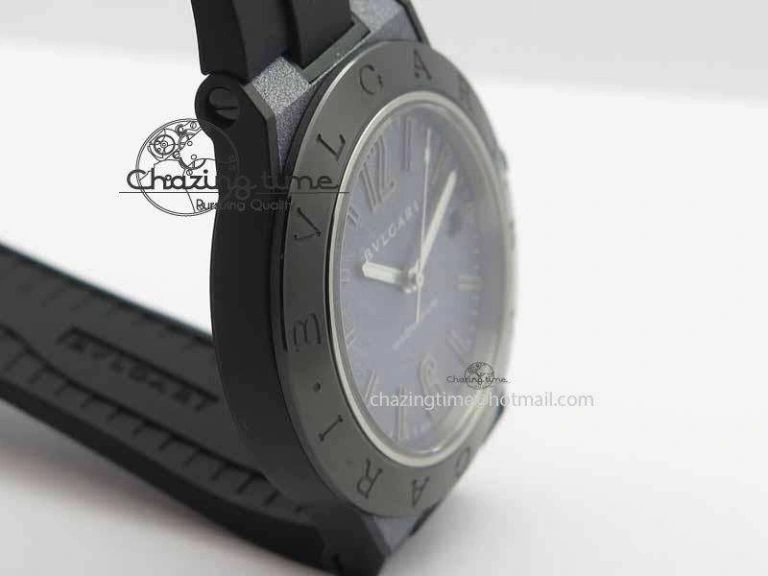 Diagono Magnesium PVD GF 1:1 Gray Textured Dial On Black Rubber Strap MIYOTA 9015