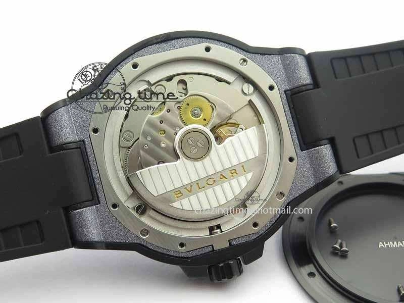 Diagono Magnesium PVD GF 1:1 Gray Textured Dial On Black Rubber Strap MIYOTA 9015
