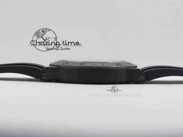 Diagono Magnesium PVD GF 1:1 Silver Textured Dial On Black Rubber Strap MIYOTA 9015