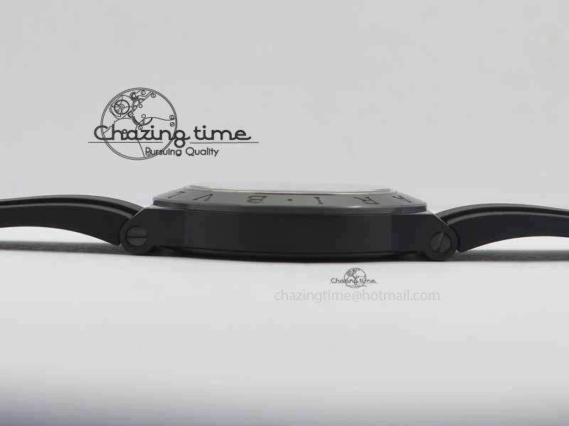 Diagono Magnesium PVD GF 1:1 Silver Textured Dial On Black Rubber Strap MIYOTA 9015