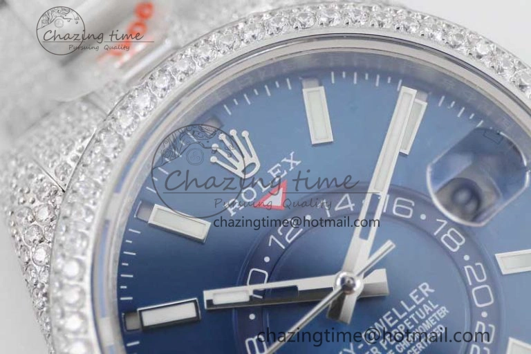 Diamond Skydweller SS TWF Best Edition Blue Dial on SS Bracelet 23J to 9001