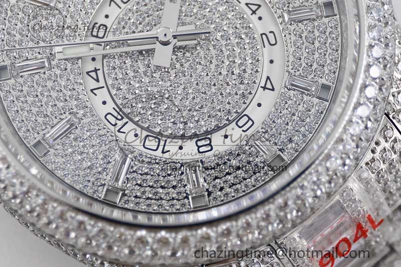 Diamond Skydweller SS TWF Best Edition Full Diamond Dial on SS Bracelet 23J to 9001