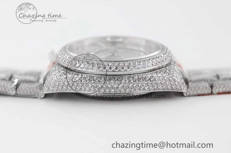 Diamond Skydweller SS TWF Best Edition Full Diamond Dial on SS Bracelet 23J to 9001