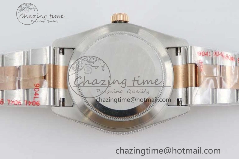 Diamond Skydweller SS RG TWF Best Edition Full Diamond Dial on SS RG Bracelet Asian 23J to 9001