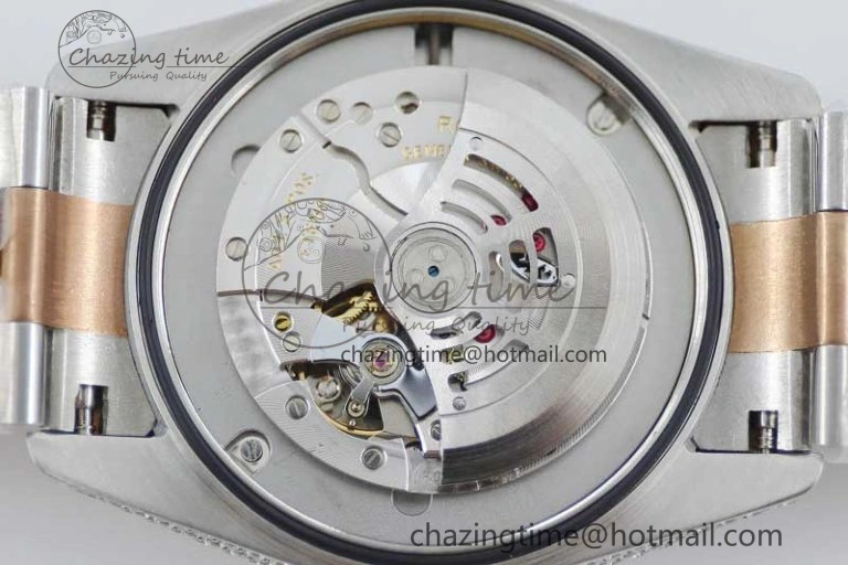 Diamond Skydweller SS RG TWF Best Edition Full Diamond Dial on SS RG Bracelet Asian 23J to 9001
