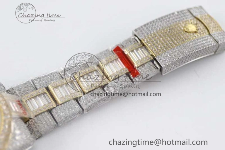 Diamond Skydweller SS YG TWF Best Edition Full Diamond Dial on SS YG Bracelet 23J to 9001