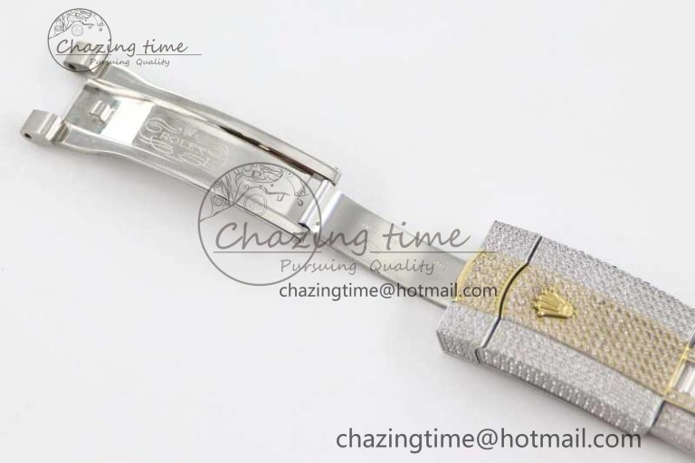 Diamond Skydweller SS YG TWF Best Edition Full Diamond Dial on SS YG Bracelet 23J to 9001