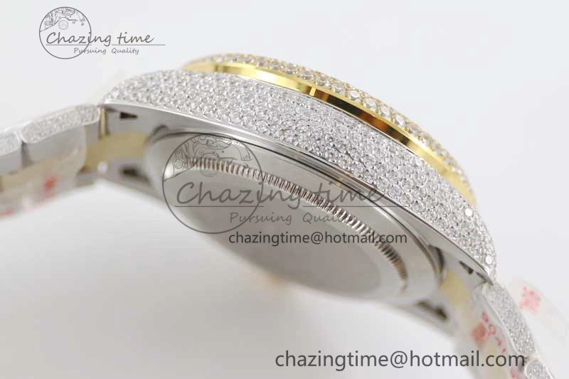 Diamond Skydweller SS YG TWF Best Edition Full Diamond Dial on SS YG Bracelet 23J to 9001