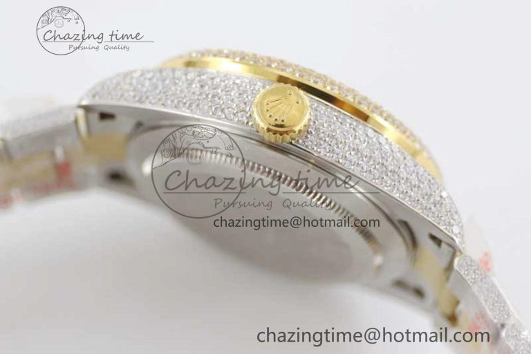 Diamond Skydweller SS YG TWF Best Edition Full Diamond Dial on SS YG Bracelet 23J to 9001