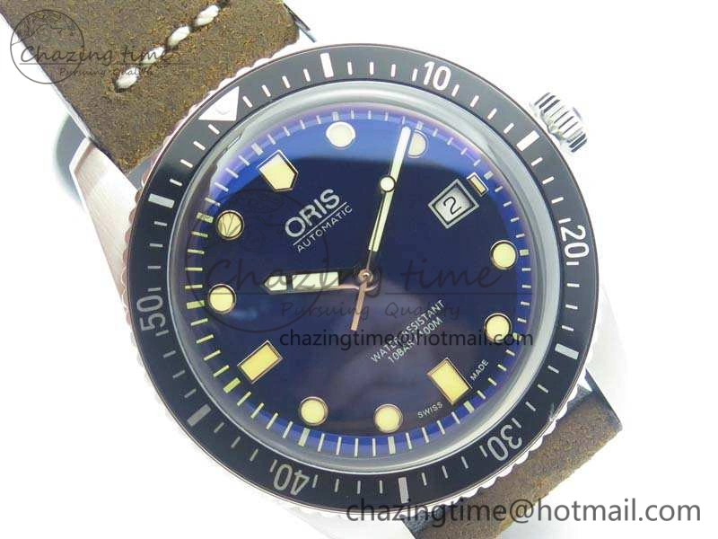 Divers 7720 SS ZZF 1:1 Best Edition Blue Dial On Brown Leather Strap A2836