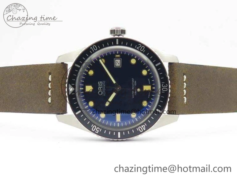 Divers 7720 SS ZZF 1:1 Best Edition Blue Dial On Brown Leather Strap A2836