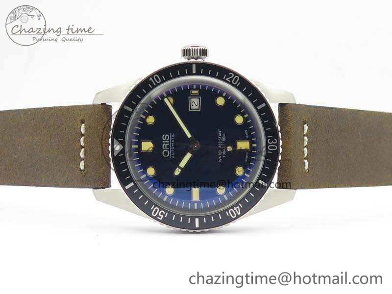 Divers 7720 SS ZZF 1:1 Best Edition Blue Dial On Brown Leather Strap A2836
