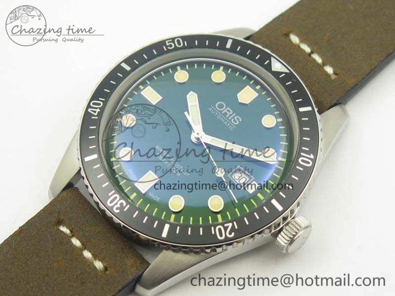 Divers 7720 SS ZZF 1:1 Best Edition Green Dial On Brown Leather Strap A2836