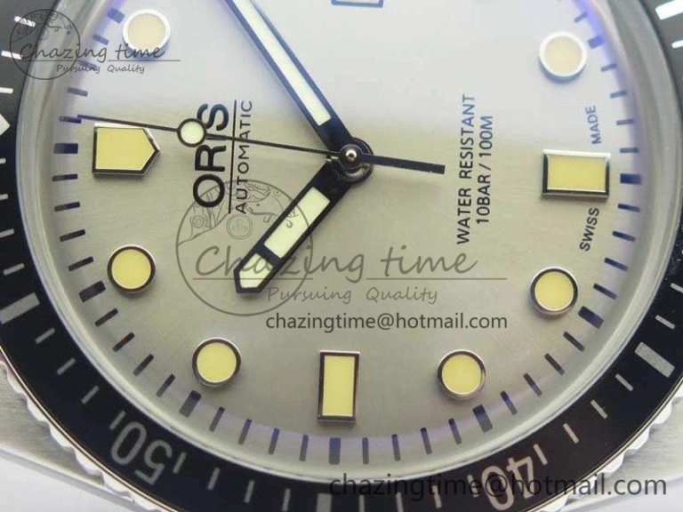 Divers 7720 SS ZZF 1:1 Best Edition Sliver Gray Dial On Brown Leather Strap A2836