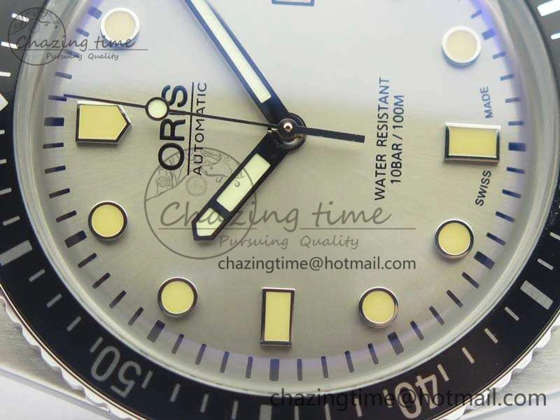 Divers 7720 SS ZZF 1:1 Best Edition Sliver Gray Dial On Brown Leather Strap A2836