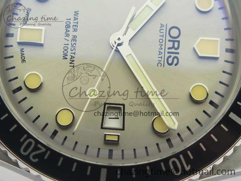 Divers 7720 SS ZZF 1:1 Best Edition Sliver Gray Dial On Brown Leather Strap A2836
