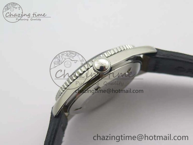 Divers 7720 SS ZZF 1:1 Best Edition Sliver Gray Dial On Brown Leather Strap A2836