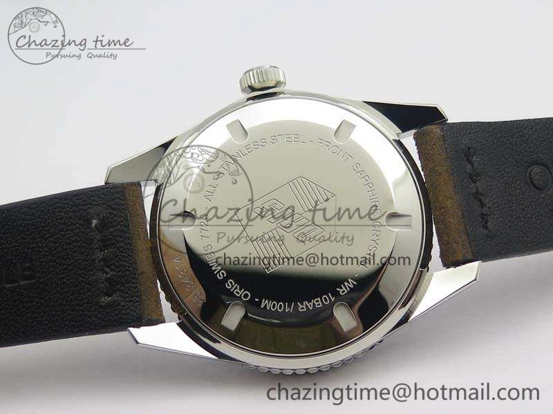 Divers 7720 SS ZZF 1:1 Best Edition Sliver Gray Dial On Brown Leather Strap A2836