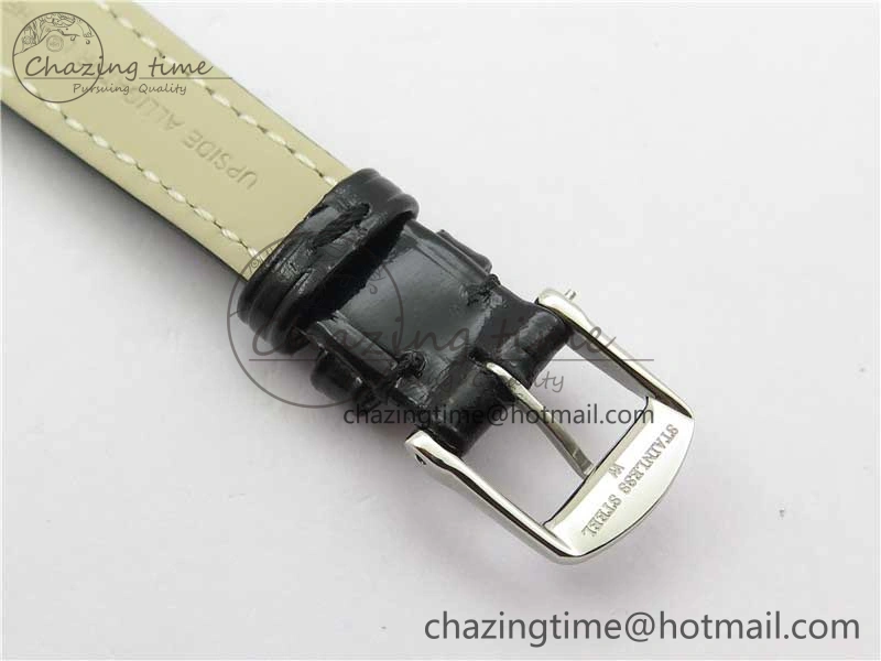 Doloevita SS 8848F 1:1 Best Edition Ivory White Textured Dial On Black Leather Strap Cal.L178.2