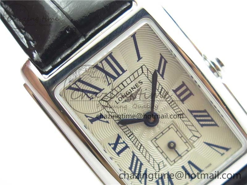 Doloevita SS 8848F 1:1 Best Edition Ivory White Textured Dial On Black Leather Strap Cal.L178.2