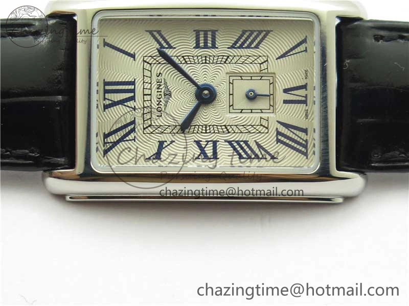 Doloevita SS 8848F 1:1 Best Edition Ivory White Textured Dial On Black Leather Strap Cal.L178.2