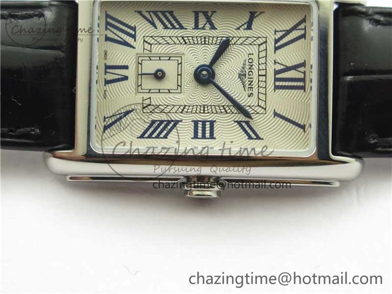 Doloevita SS 8848F 1:1 Best Edition Ivory White Textured Dial On Black Leather Strap Cal.L178.2