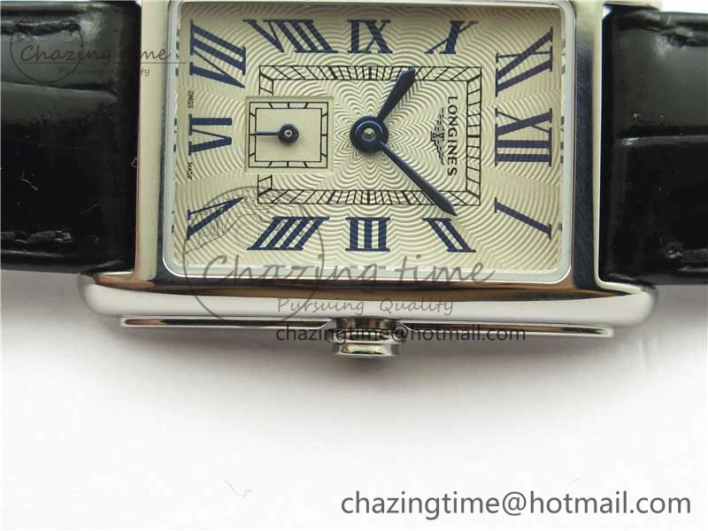 Doloevita SS 8848F 1:1 Best Edition Ivory White Textured Dial On Black Leather Strap Cal.L178.2