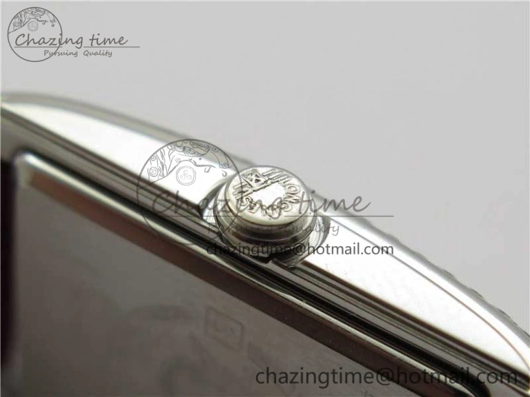 Doloevita SS Crystal Bezel 5055F 1:1 Best Edition Ivory White Textured Dial On Red Leather Strap Cal.L178.2